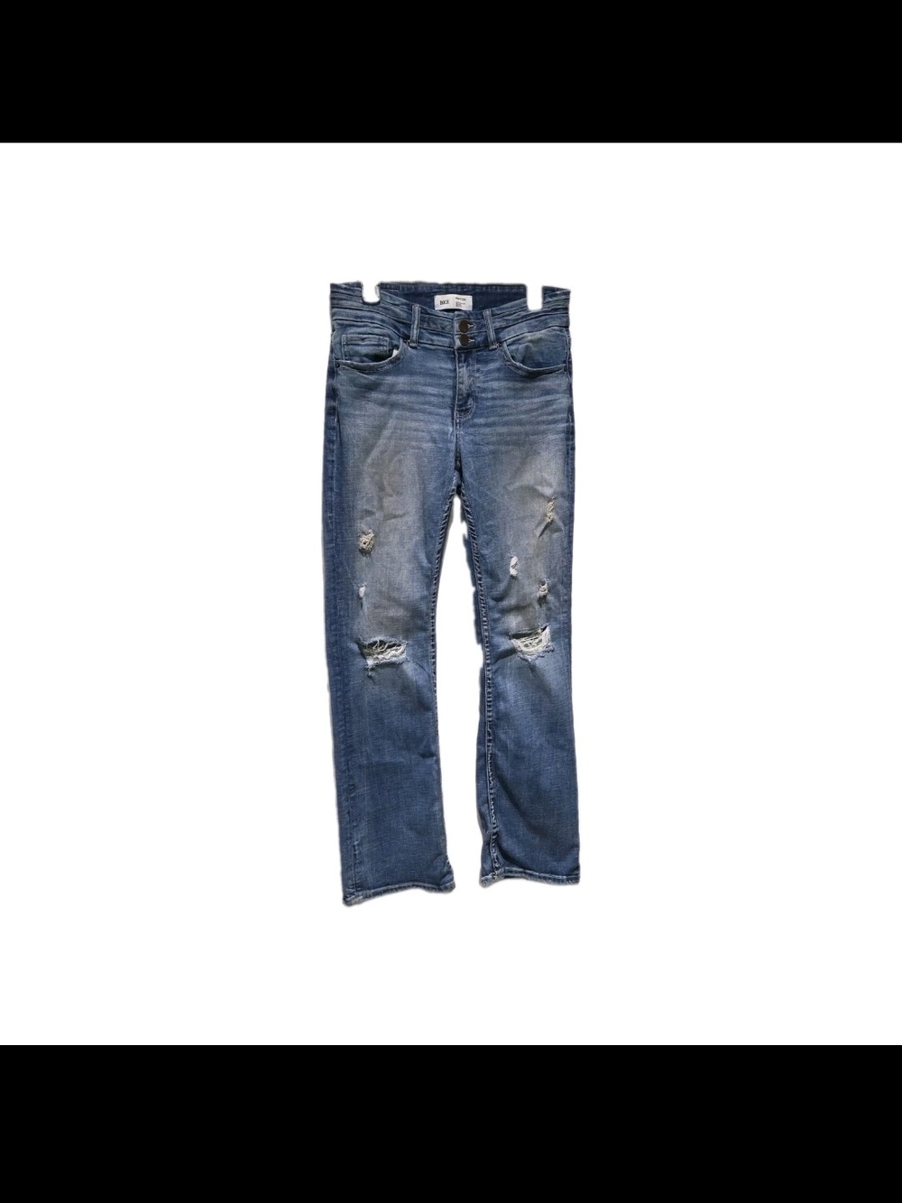 BKE Payton Straight Leg Distressed Jeans